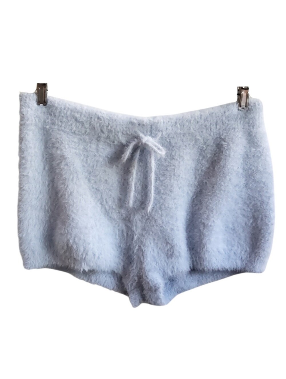 La Vie En Rose Light Blue Vegan Cashmere Lounge Shorts size medium